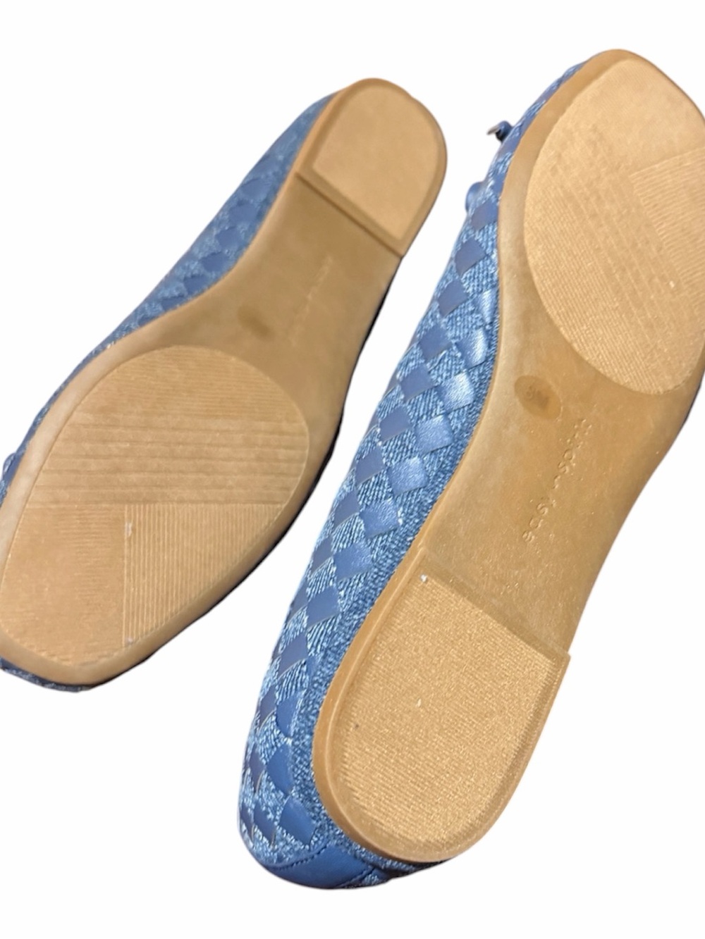Easy Spirit Women's Navy Woven Bow Ballet Flats size 8 M - Picture 3 of 4